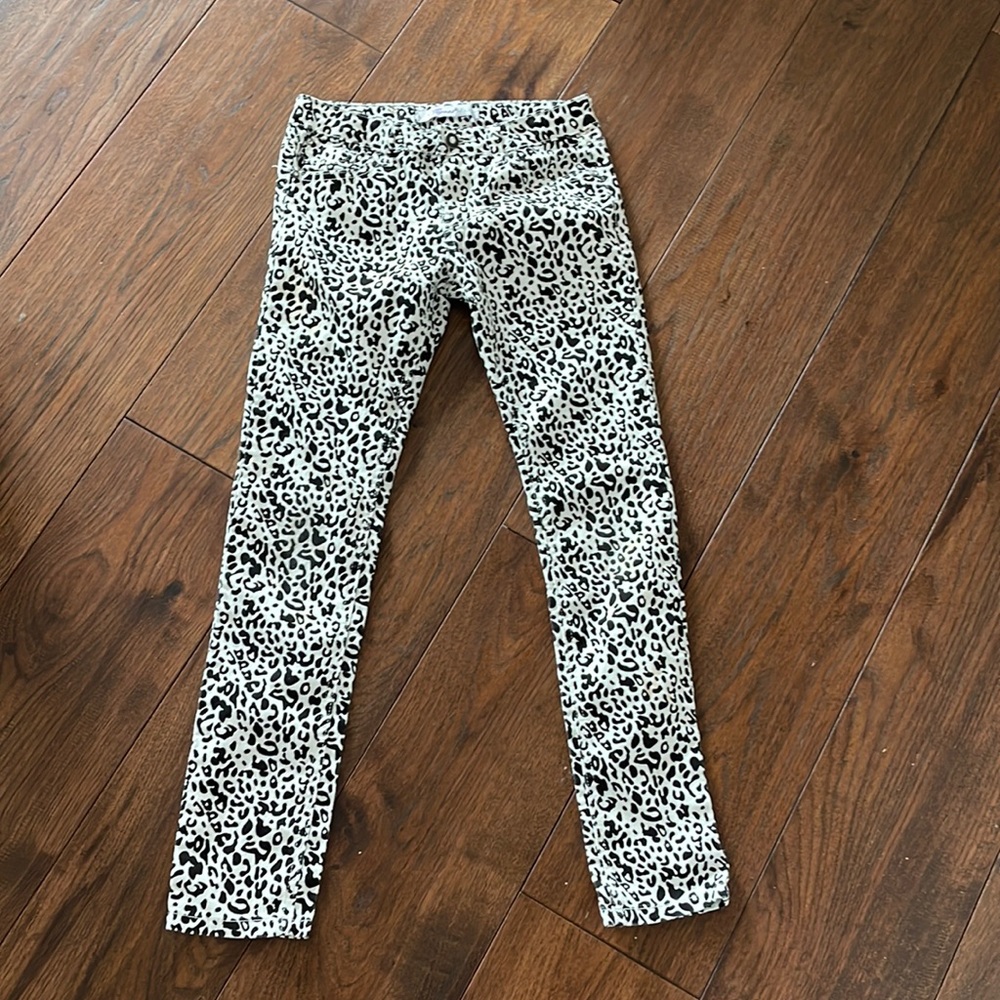 Leopard jeans girls size 12